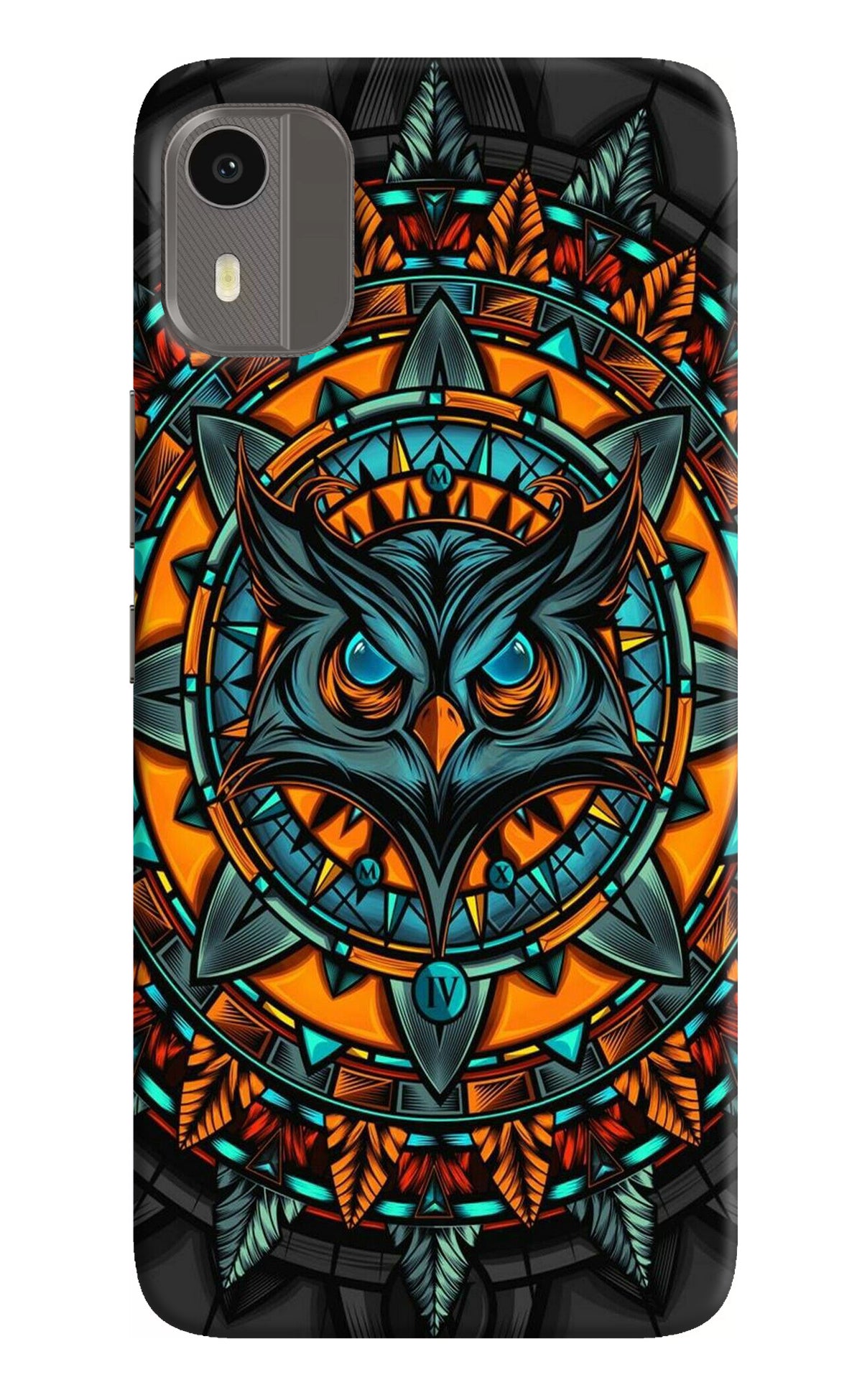 Angry Owl Art Nokia C12/C12 Pro Back Cover