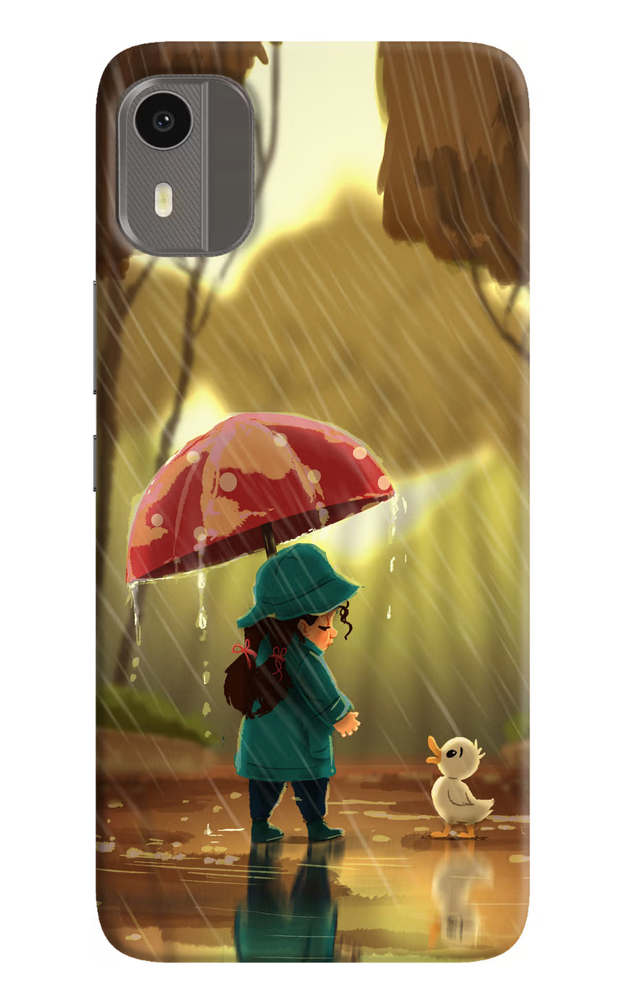 Rainy Day Nokia C12/C12 Pro Back Cover, Hard case
