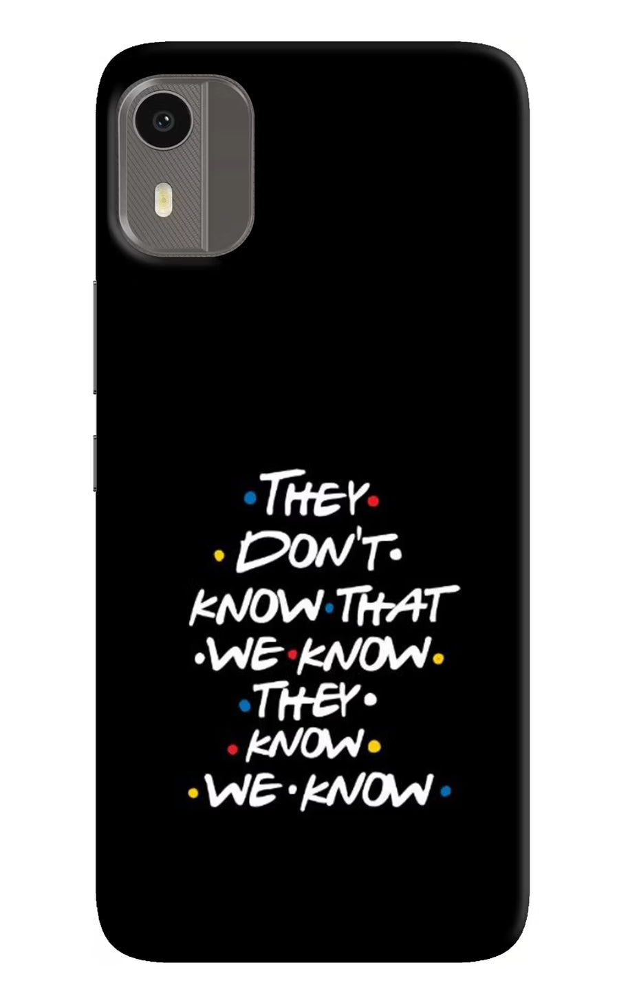FRIENDS Dialogue Nokia C12/C12 Pro Back Cover, Hard case