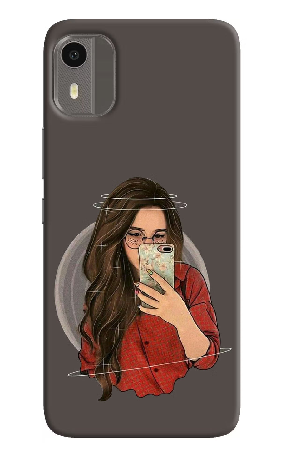 Selfie Queen Nokia C12/C12 Pro Back Cover, Hard case