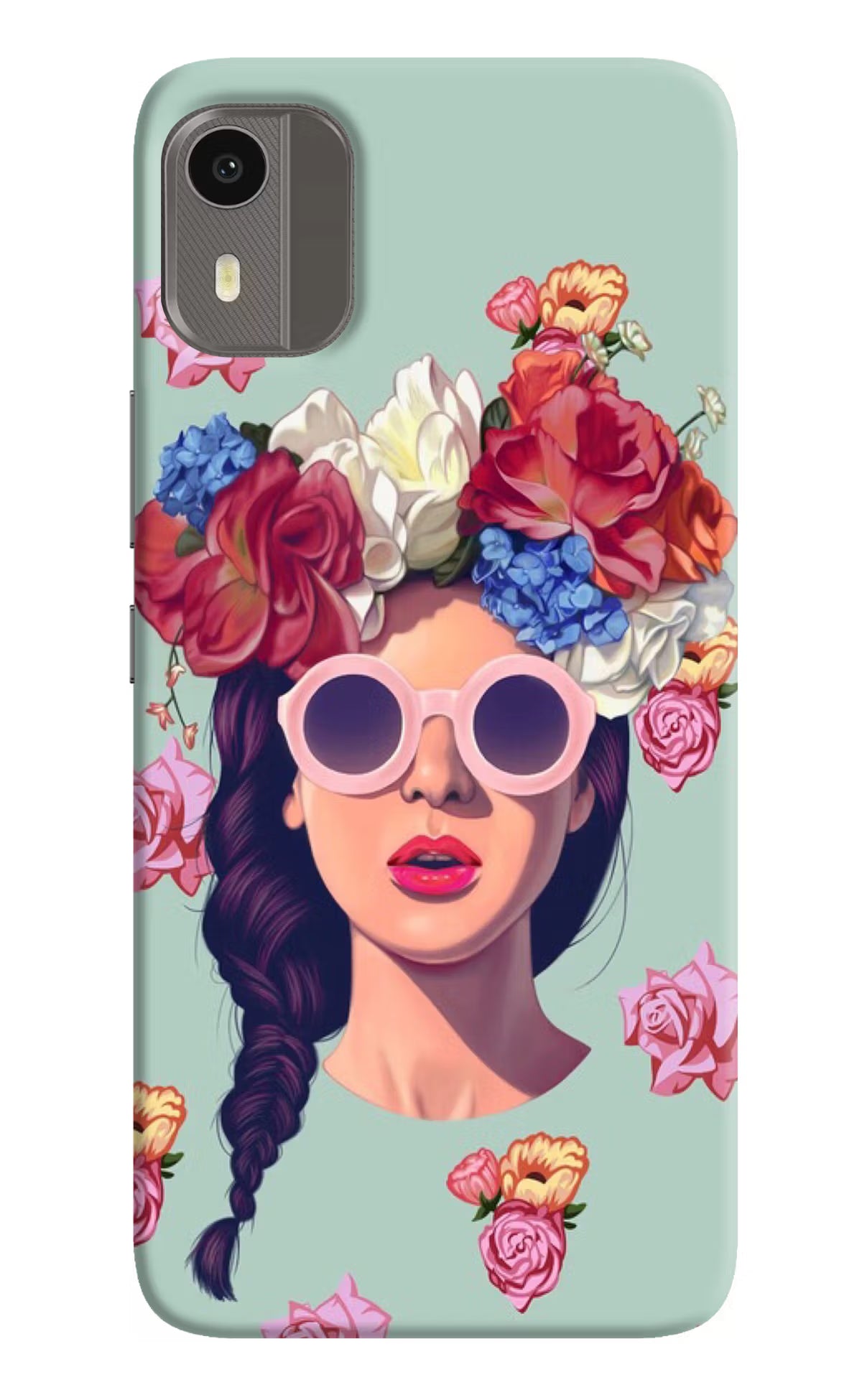 Pretty Girl Nokia C12/C12 Pro Hard Case Back Cover by Casekaro
