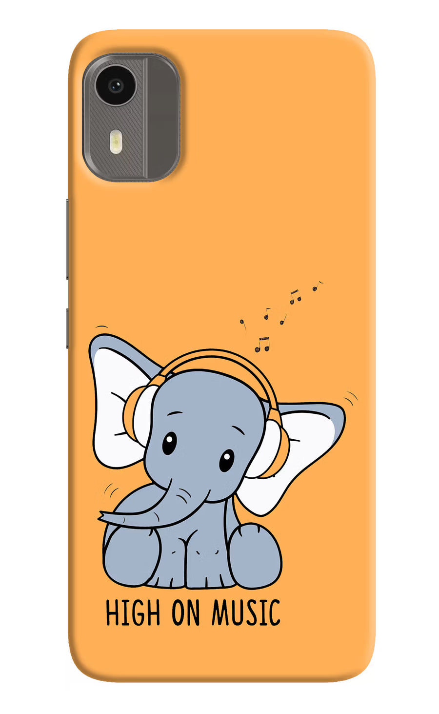 High On Music Nokia C12/C12 Pro Back Cover, Hard case