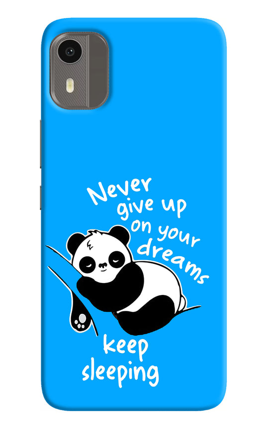 Keep Sleeping Nokia C12/C12 Pro Back Cover