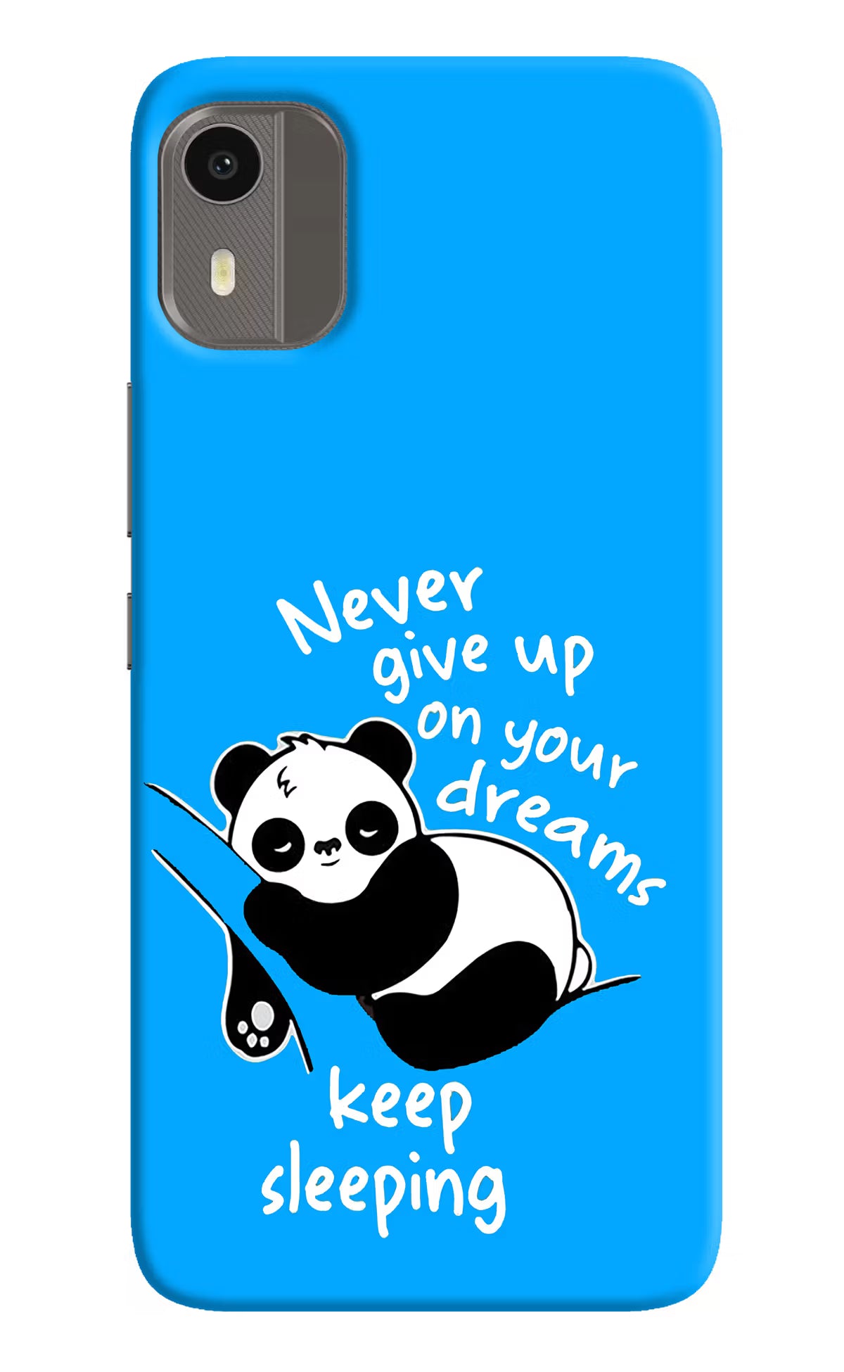 Keep Sleeping Nokia C12/C12 Pro Hard Case Back Cover by Casekaro