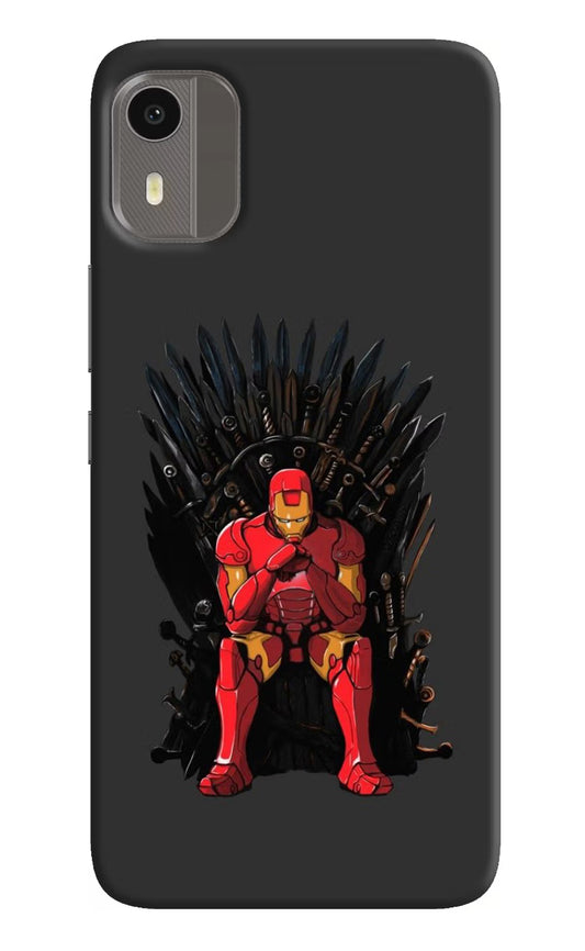 Ironman Throne Nokia C12/C12 Pro Hard Case Back Cover by Casekaro