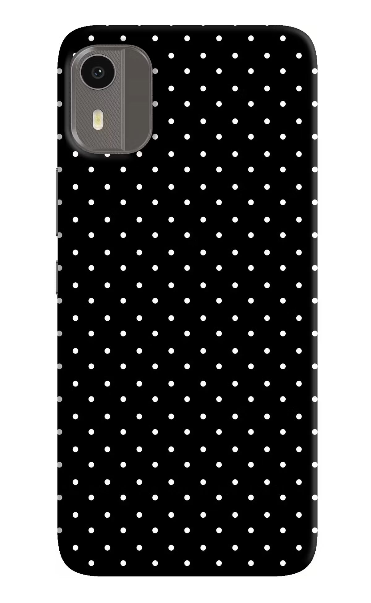 White Dots Nokia C12/C12 Pro Hard Case Back Cover by Casekaro
