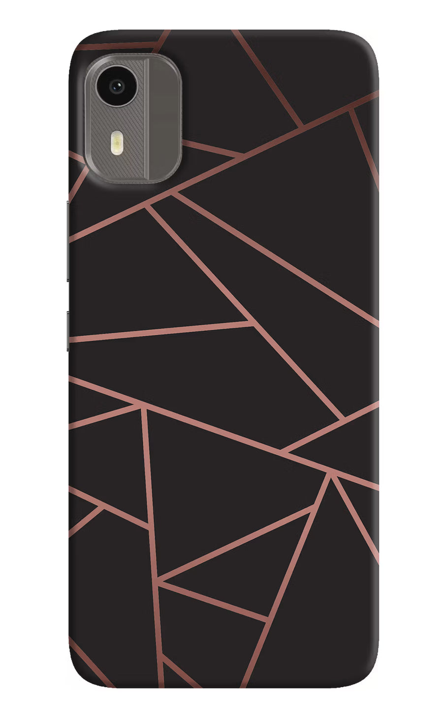 Geometric Pattern Nokia C12/C12 Pro Back Cover, Hard case