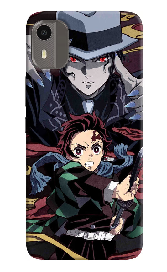 Demon Slayer Nokia C12/C12 Pro Hard Case Back Cover by Casekaro