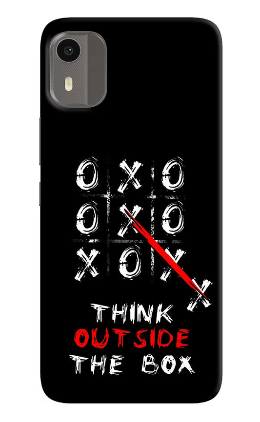 Think out of the BOX Nokia C12/C12 Pro Hard Case Back Cover by Casekaro