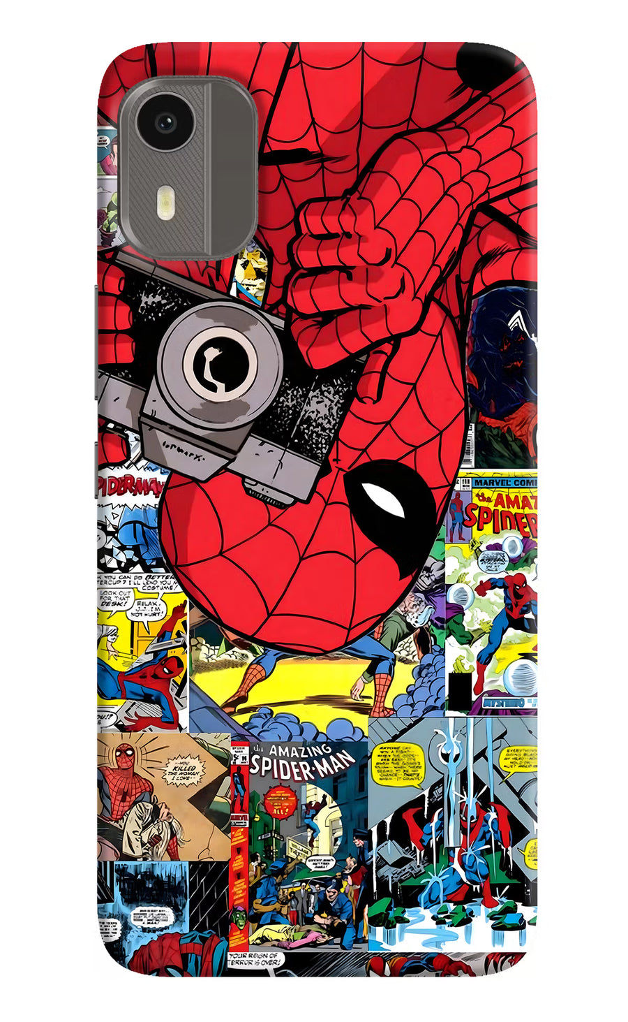 Spider Man Nokia C12/C12 Pro Back Cover, Hard case