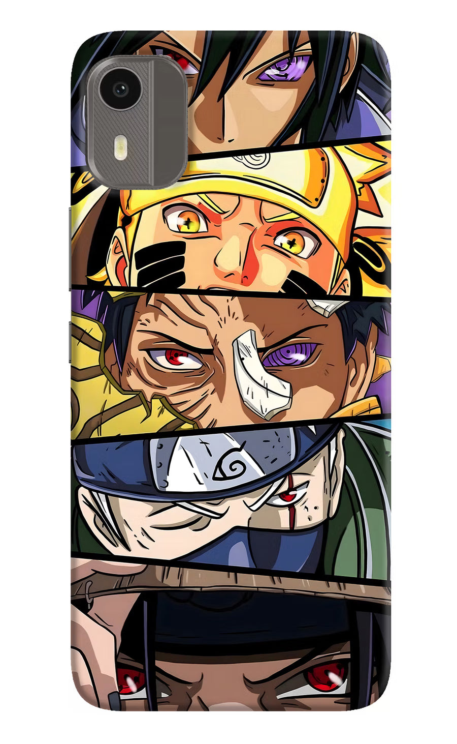 Naruto Character Nokia C12/C12 Pro Back Cover, Hard case
