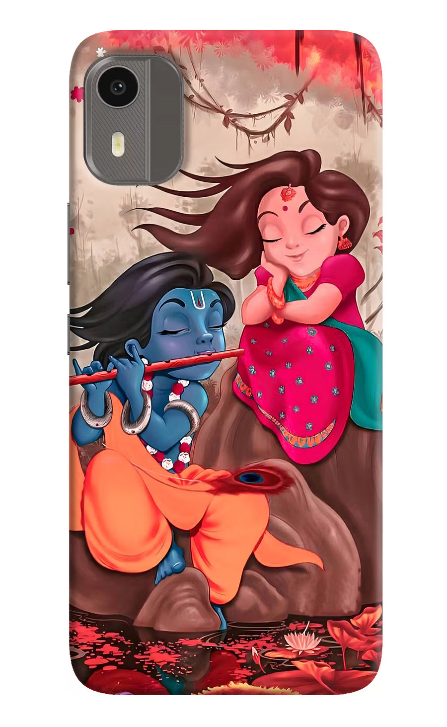Radhe Krishna Nokia C12/C12 Pro Back Cover, Hard case