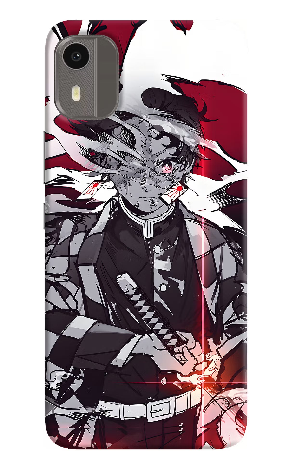 Demon Slayer Nokia C12/C12 Pro Hard Case Back Cover by Casekaro