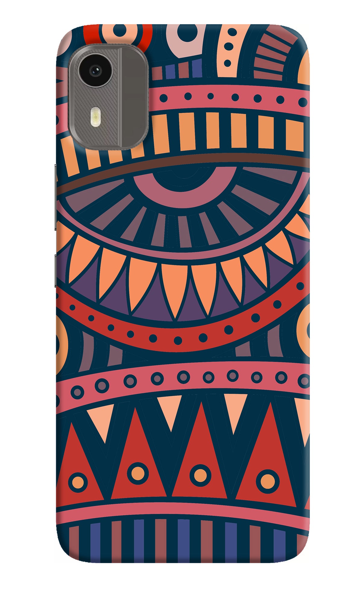 African Culture Design Nokia C12/C12 Pro Back Cover