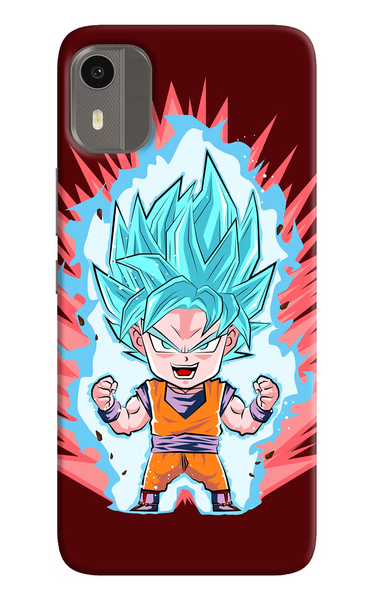 Goku Little Nokia C12/C12 Pro Hard Case Back Cover by Casekaro