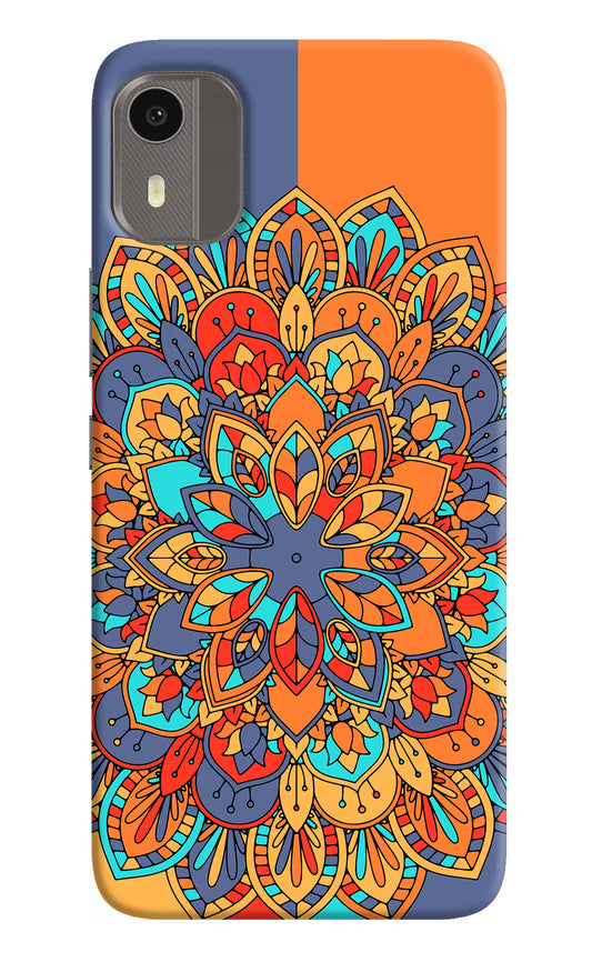 Color Mandala Nokia C12/C12 Pro Hard Case Back Cover by Casekaro
