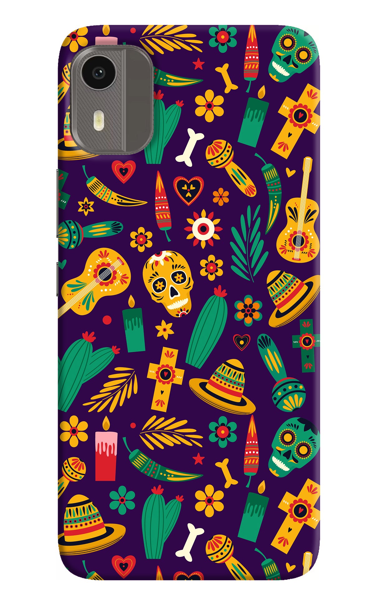 Mexican Artwork Nokia C12/C12 Pro Back Cover