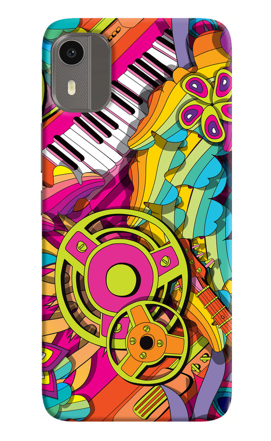 Music Doodle Nokia C12/C12 Pro Back Cover