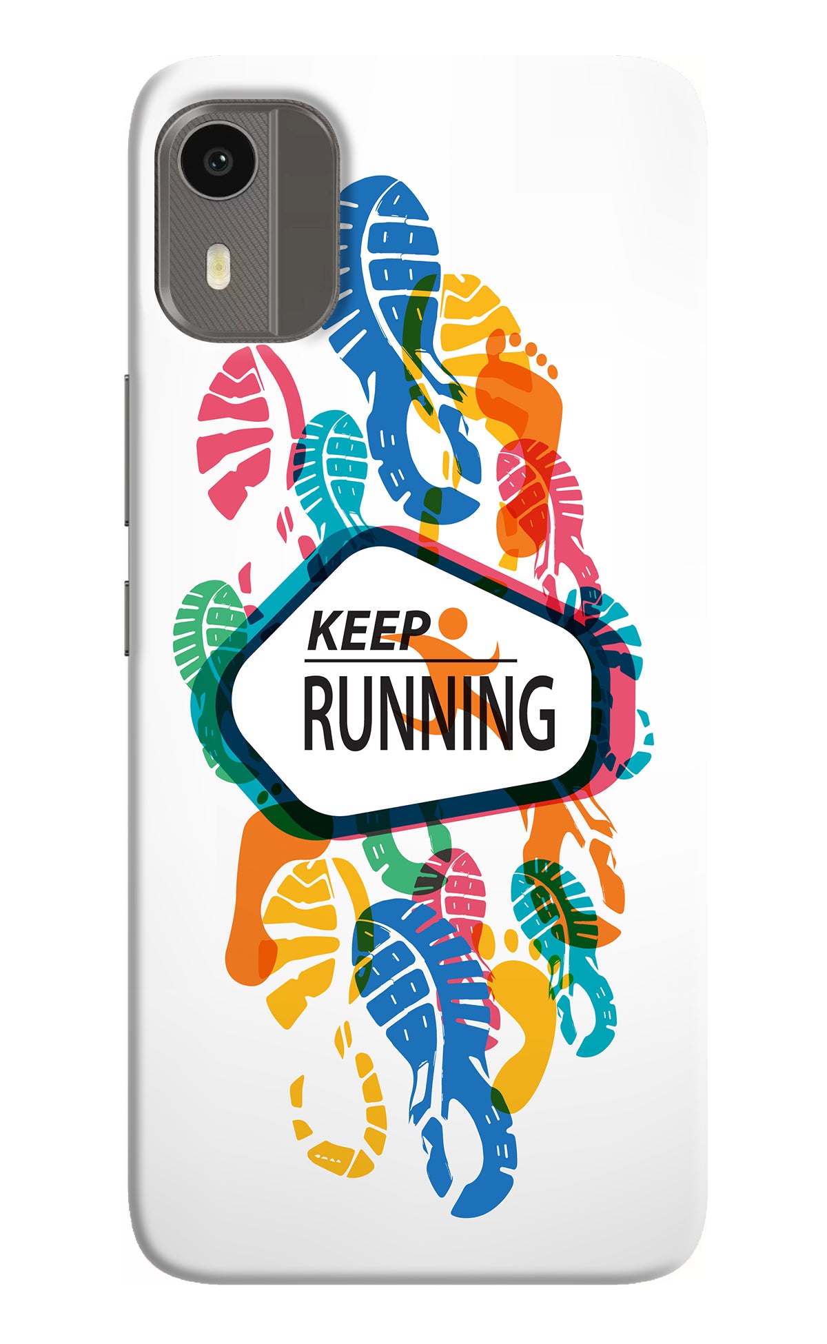 Keep Running Nokia C12/C12 Pro Back Cover