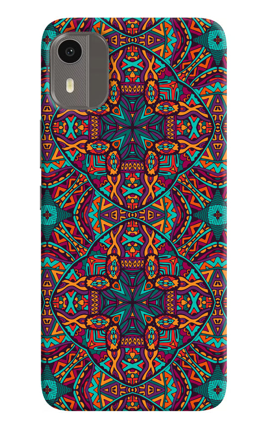 Colour Mandala Nokia C12/C12 Pro Hard Case Back Cover by Casekaro
