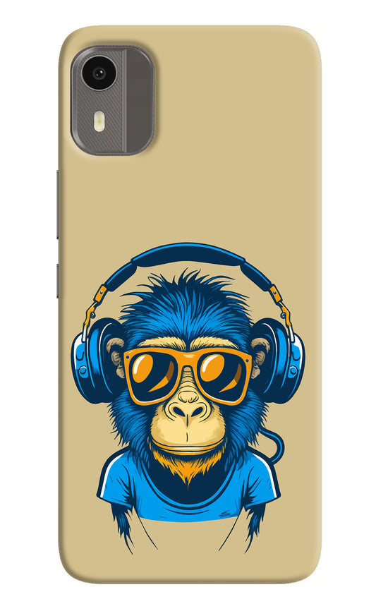 Monkey Headphone Nokia C12/C12 Pro Back Cover
