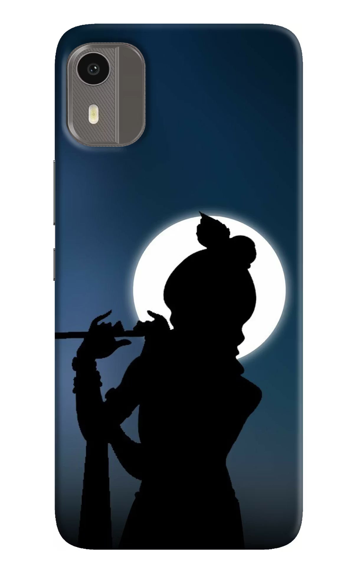 Shri Krishna Silhouette Nokia C12/C12 Pro Hard Case Back Cover by Casekaro