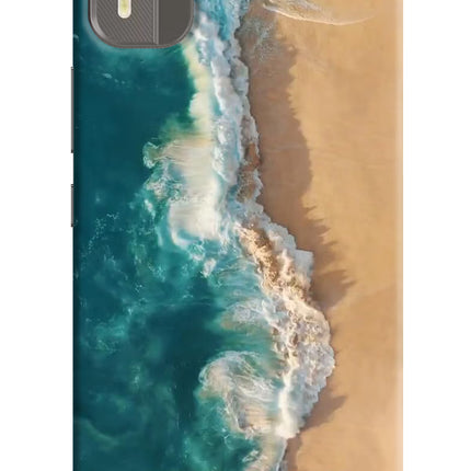 Ocean Beach Nokia C12/C12 Pro Hard Case Back Cover by Casekaro