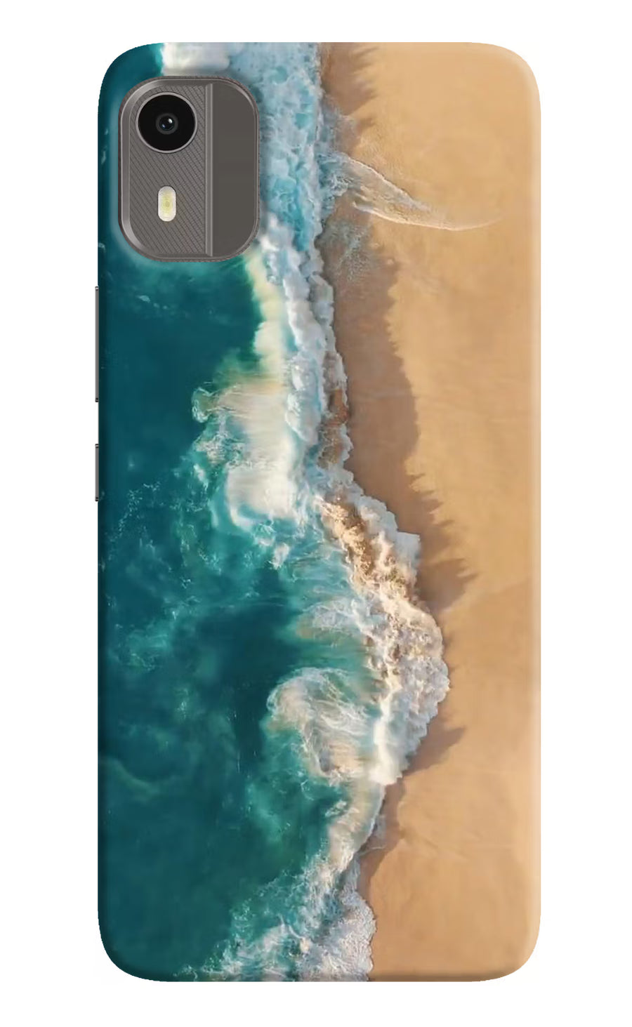 Ocean Beach Nokia C12/C12 Pro Back Cover, Hard case