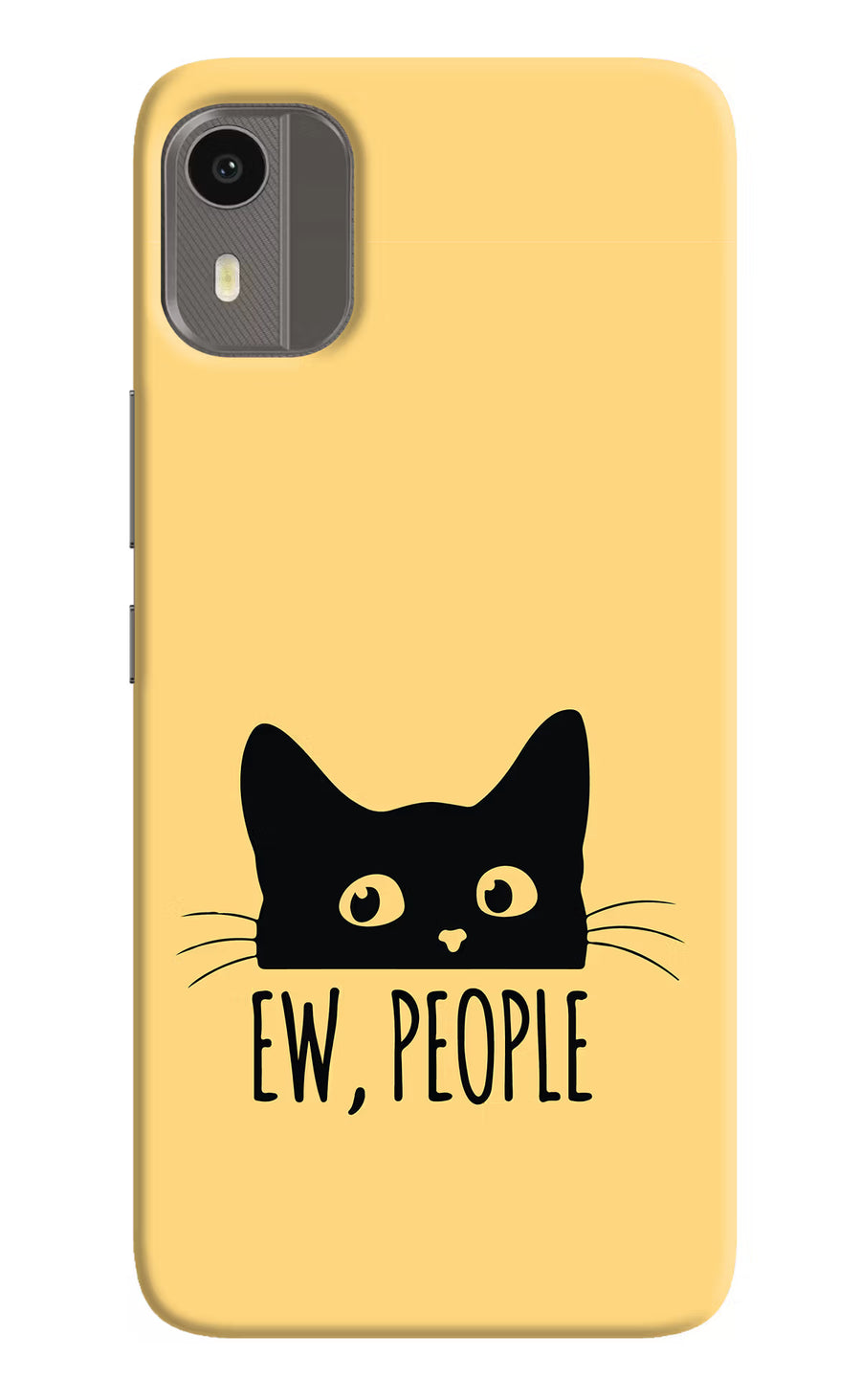 Ew People Catitude Nokia C12/C12 Pro Back Cover, Hard case