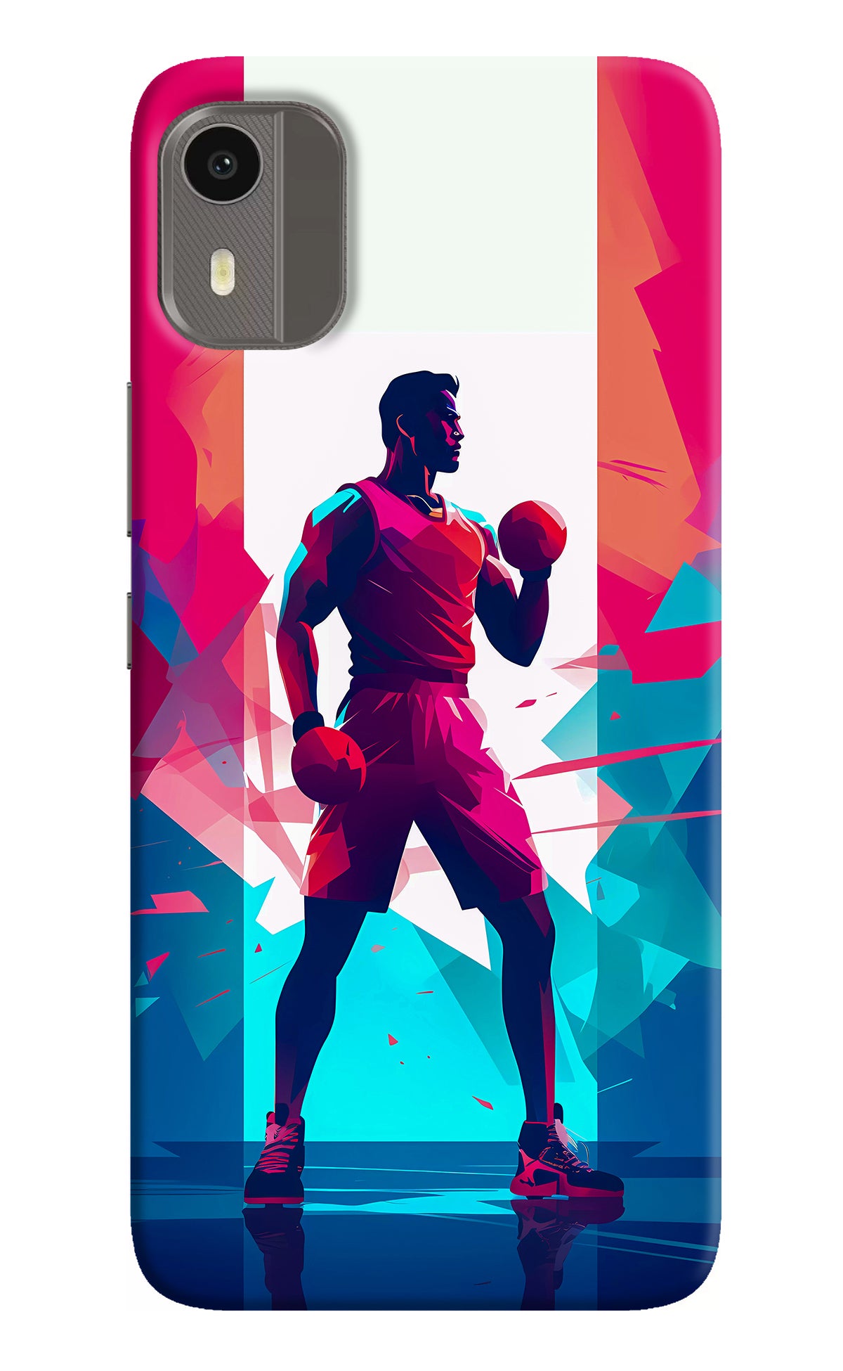 Champion Fighter (AI Generated) Nokia C12/C12 Pro Back Cover