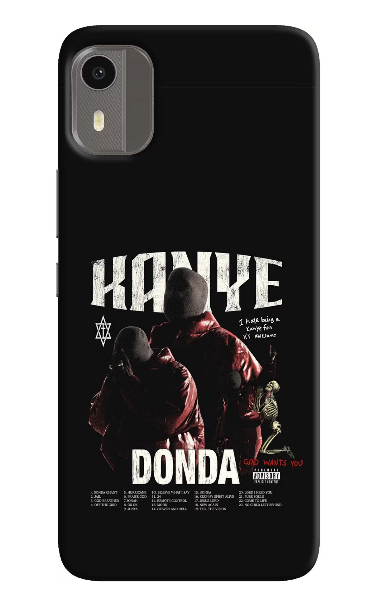 Donda Kanye West Nokia C12/C12 Pro Hard Case Back Cover by Casekaro