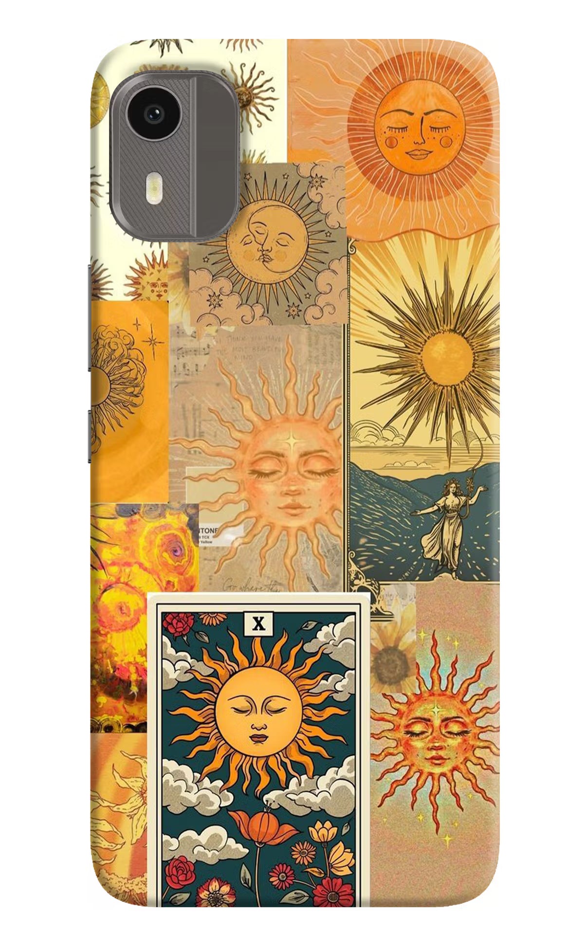 Sun Nokia C12/C12 Pro Hard Case Back Cover by Casekaro