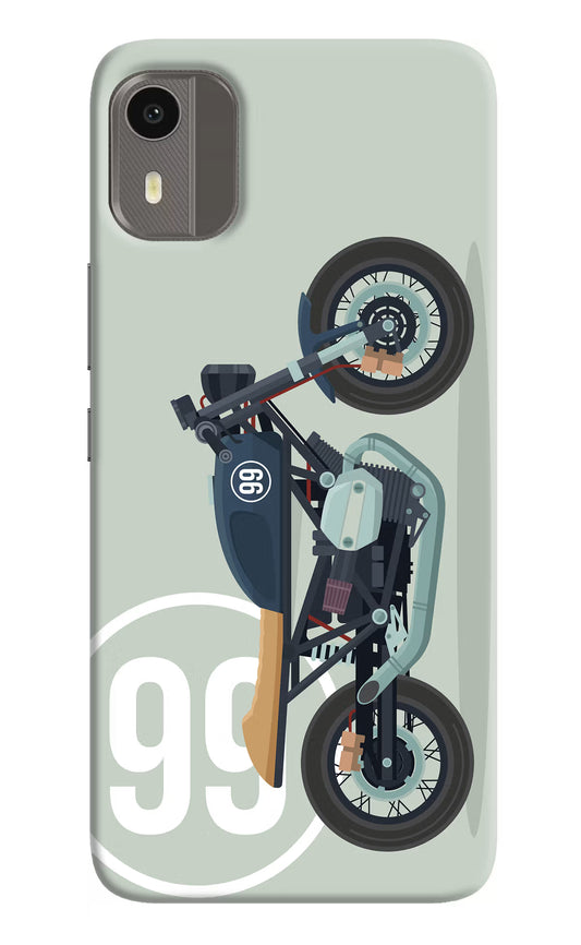 Classic Cafe Racer 99 Nokia C12/C12 Pro Hard Case Back Cover by Casekaro