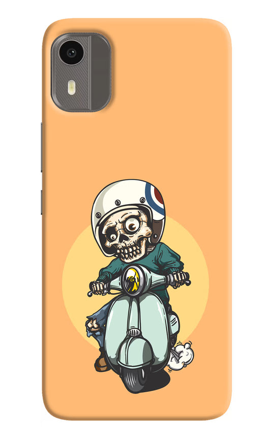 Undead Biker Nokia C12/C12 Pro Hard Case Back Cover by Casekaro
