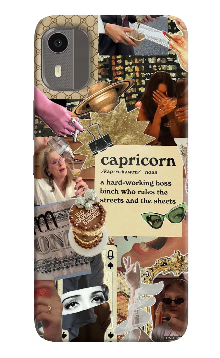 Capricorn Zodiac Nokia C12/C12 Pro Back Cover, Hard case