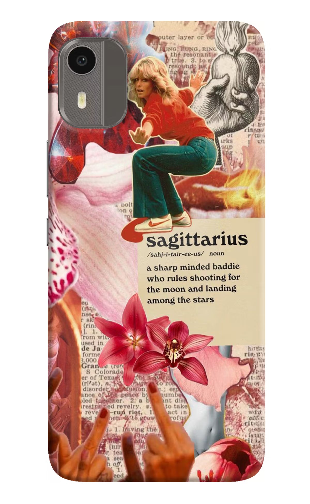 Sagittarius Zodiac Nokia C12/C12 Pro Hard Case Back Cover by Casekaro