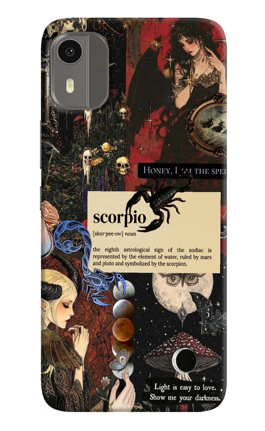 Scorpio Zodiac Nokia C12/C12 Pro Hard Case Back Cover by Casekaro