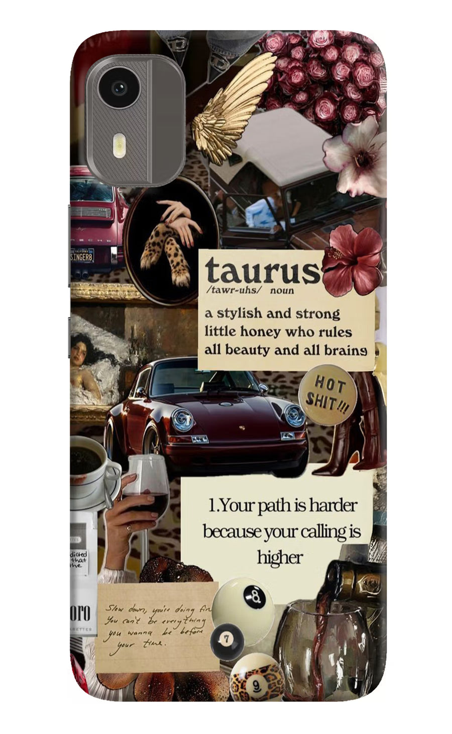 Taurus Zodiac Nokia C12/C12 Pro Back Cover, Hard case