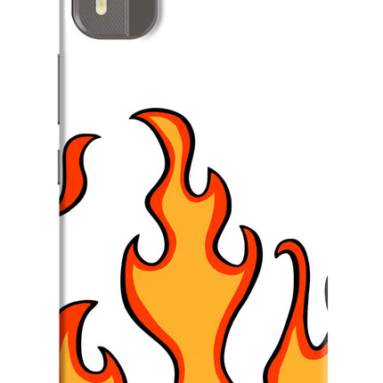 Fired Up – White Nokia C12/C12 Pro Hard Case Back Cover by Casekaro
