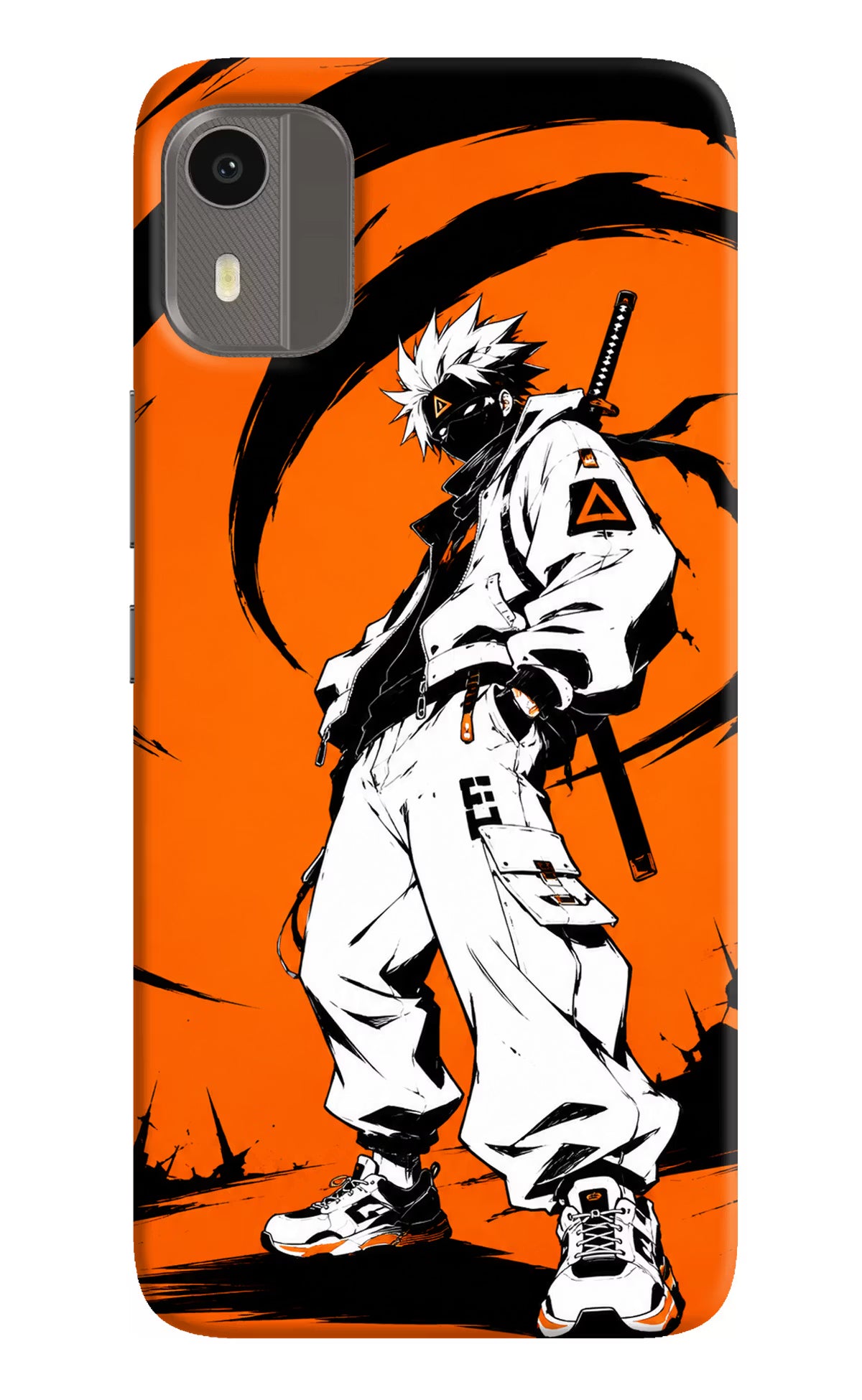 Street Samurai  Nokia C12/C12 Pro Hard Case Back Cover by Casekaro