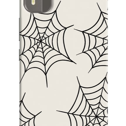 Spider Web Nokia C12/C12 Pro Hard Case Back Cover by Casekaro