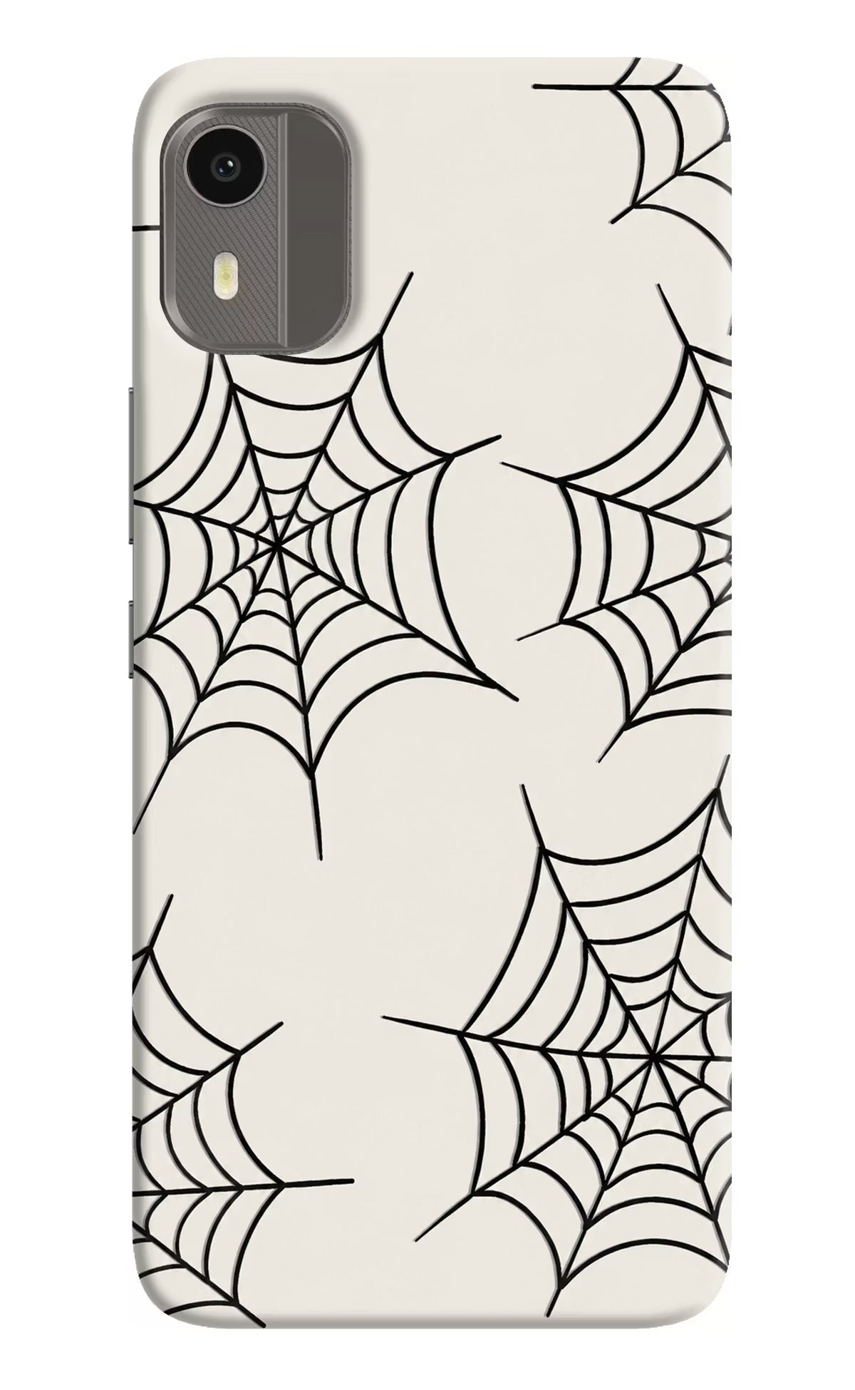 Spider Web Nokia C12/C12 Pro Hard Case Back Cover by Casekaro