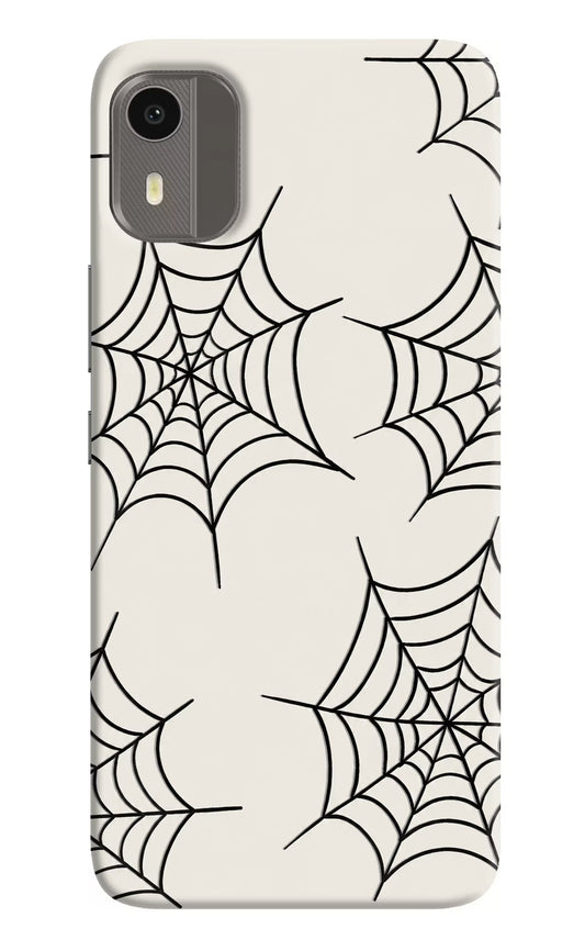 Spider Web Nokia C12/C12 Pro Hard Case Back Cover by Casekaro