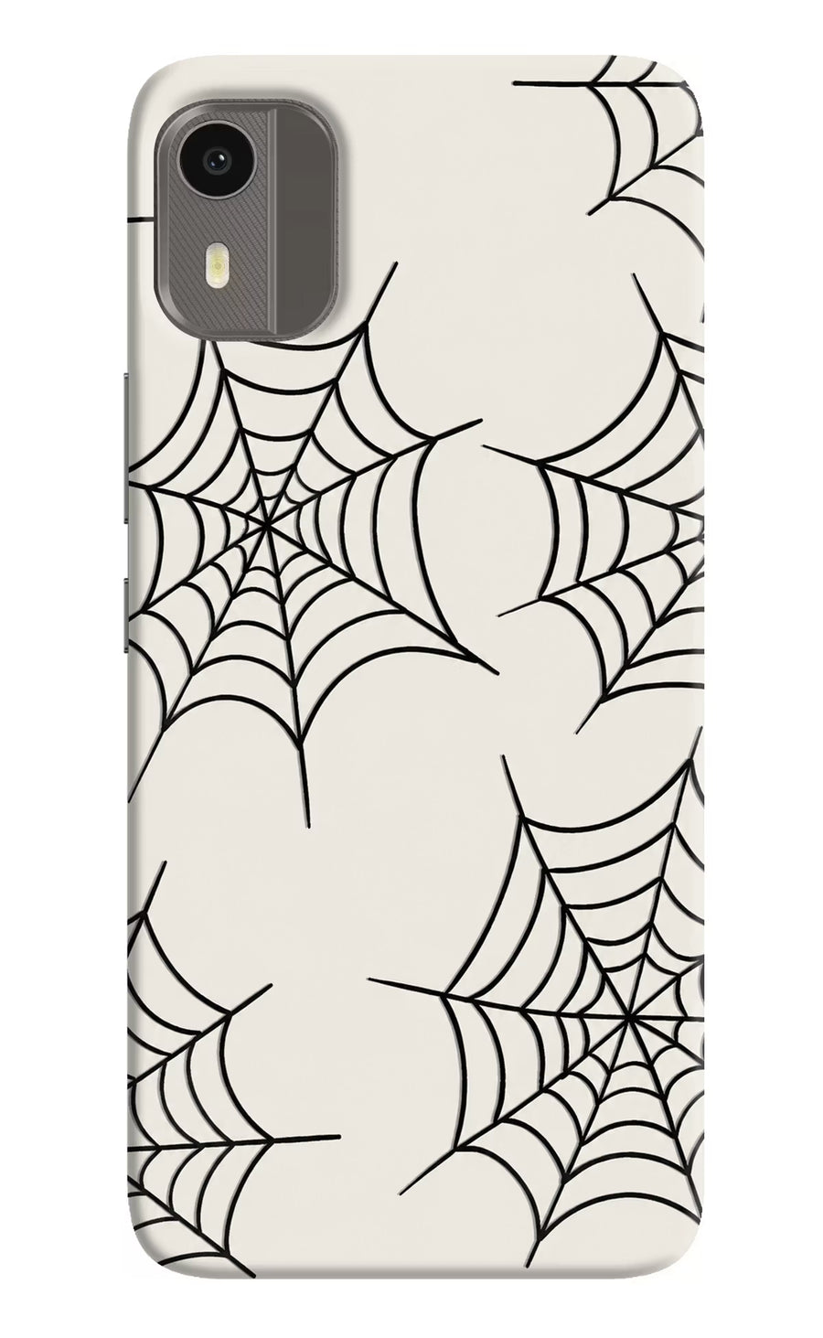 Spider Web Nokia C12/C12 Pro Back Cover, Hard case