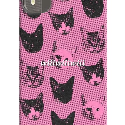Pink Cats Nokia C12/C12 Pro Hard Case Back Cover by Casekaro