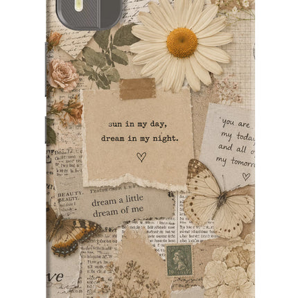 Vintage case Nokia C12/C12 Pro Hard Case Back Cover by Casekaro
