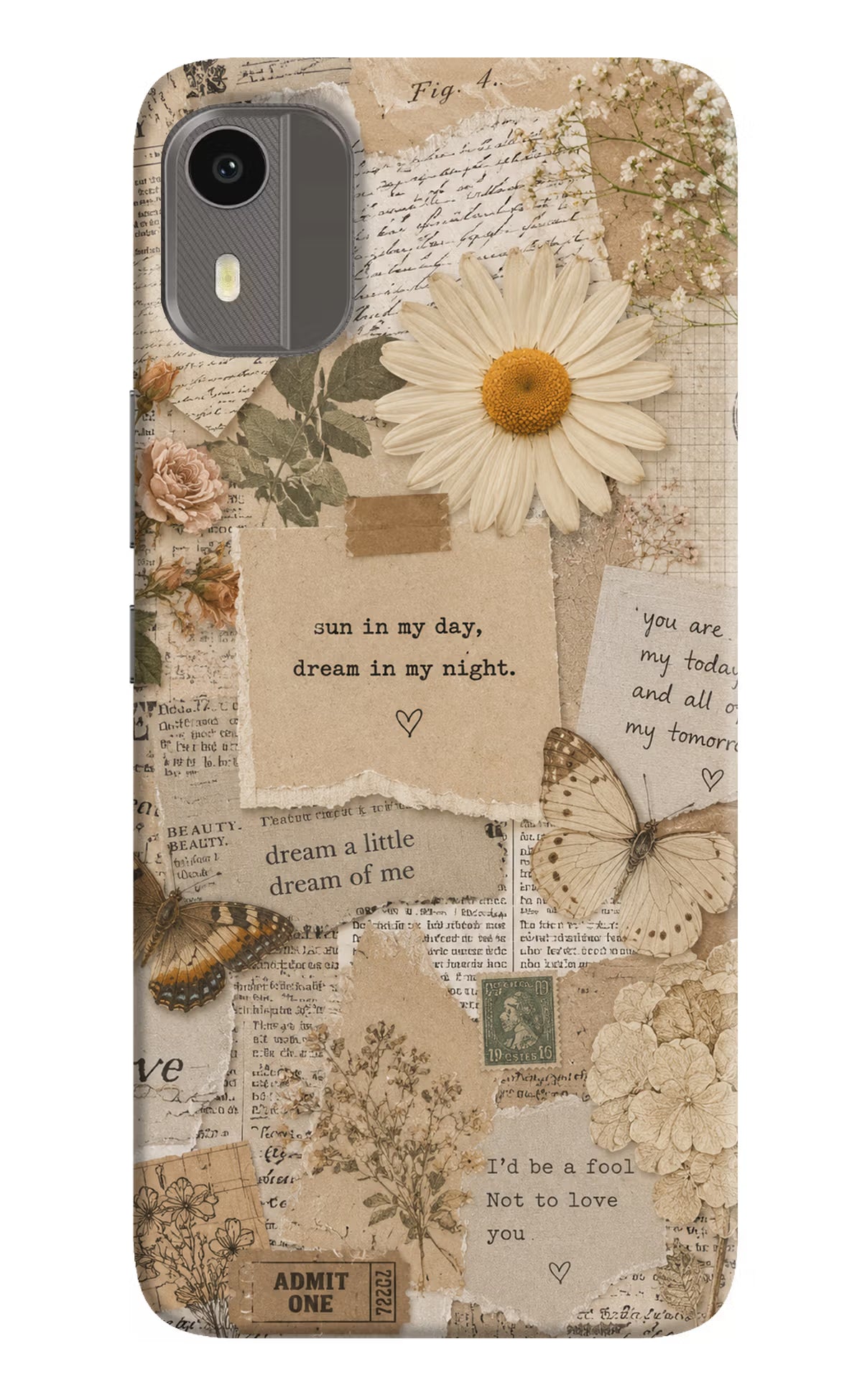 Vintage case Nokia C12/C12 Pro Back Cover