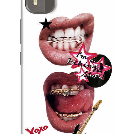 Rockstar Nokia C12/C12 Pro Hard Case Back Cover by Casekaro