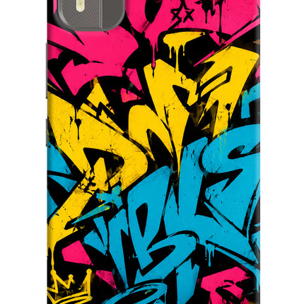 Graffiti Vibe Nokia C12/C12 Pro Hard Case Back Cover by Casekaro