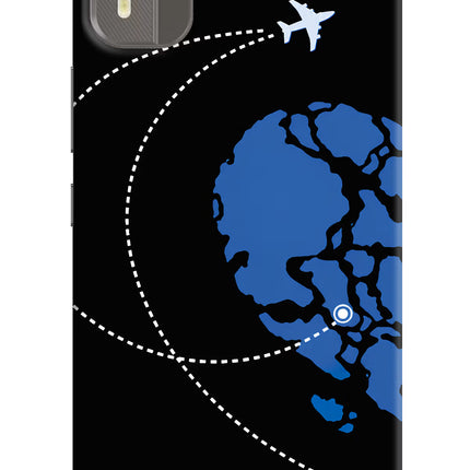 Love Orbit Nokia C12/C12 Pro Hard Case Back Cover by Casekaro